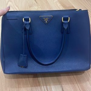 Prada Saffiano bag blue